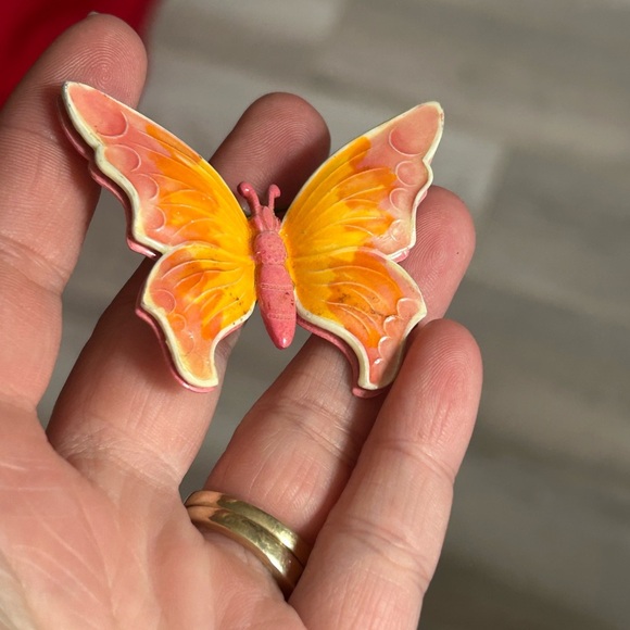 4/$100 WEST GERMANY Vibrant Butterfly Brooch 🦋 - Picture 3 of 7
